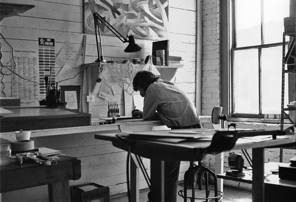 1976, 1st Studio at 107 Market on 2nd floor